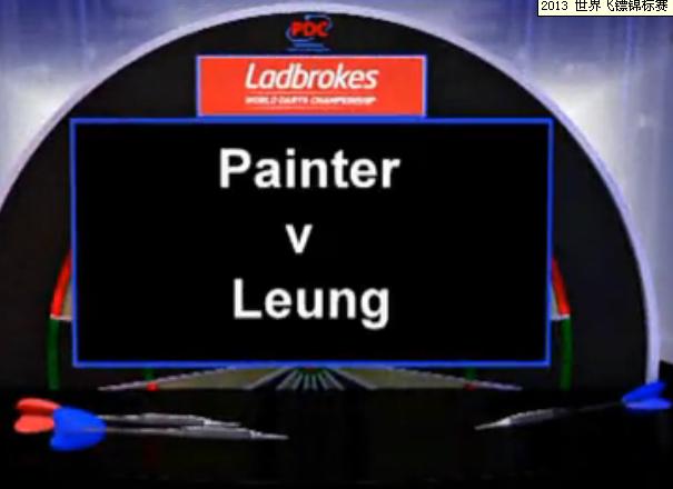 2013 世界飞镖锦标赛 第一 轮 Painter vs Leung