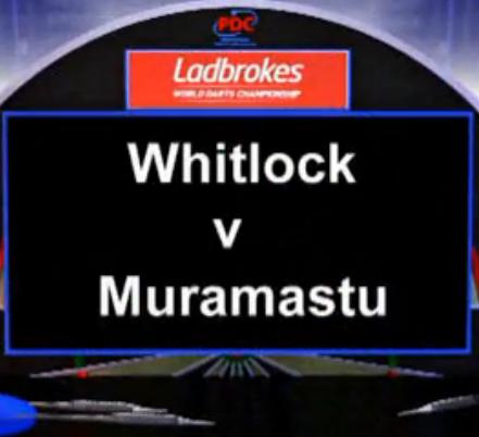2013 World Darts Championship first round Whitlock vs Muramatsu